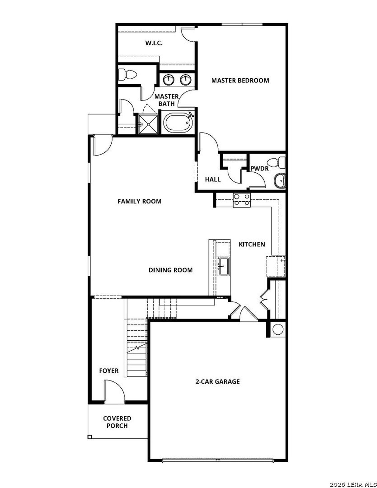 2D floor plan layout of this home in , San Antonio, TX (Image 2).