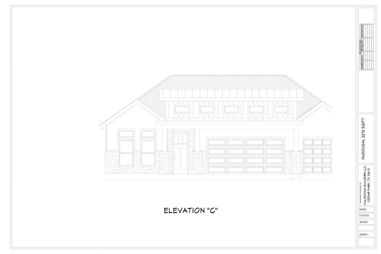 Representative rendering of the exterior for the The McDougal by Caledonia Builders (Image 2).
