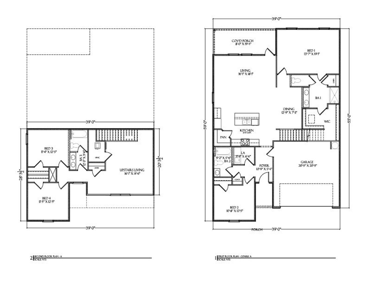 2D floor plan layout of this home in WindMark Beach, Port Saint Joe, FL (Image 2).