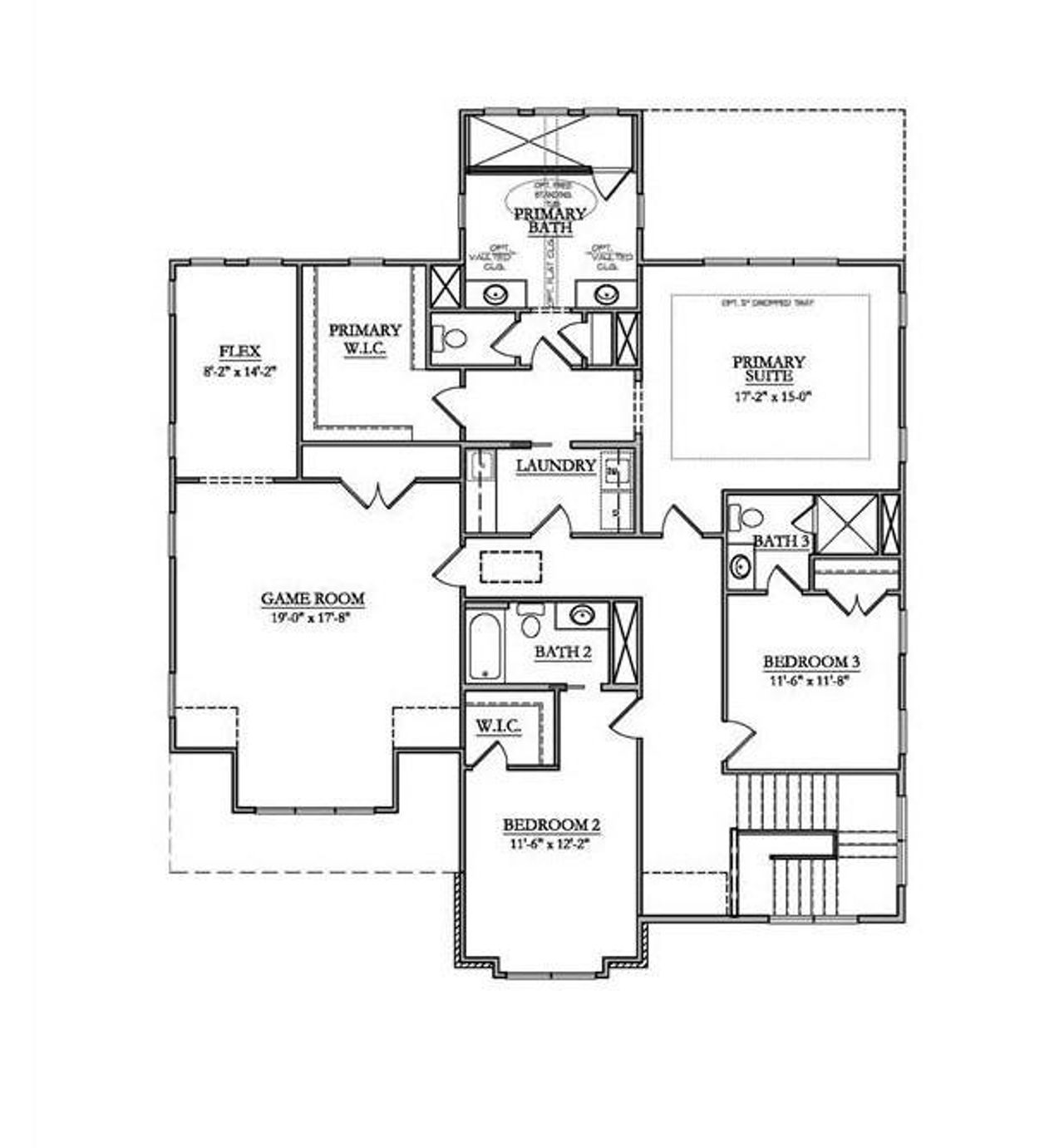 2D floor plan layout of this home in , Charlotte, NC (Image 2).