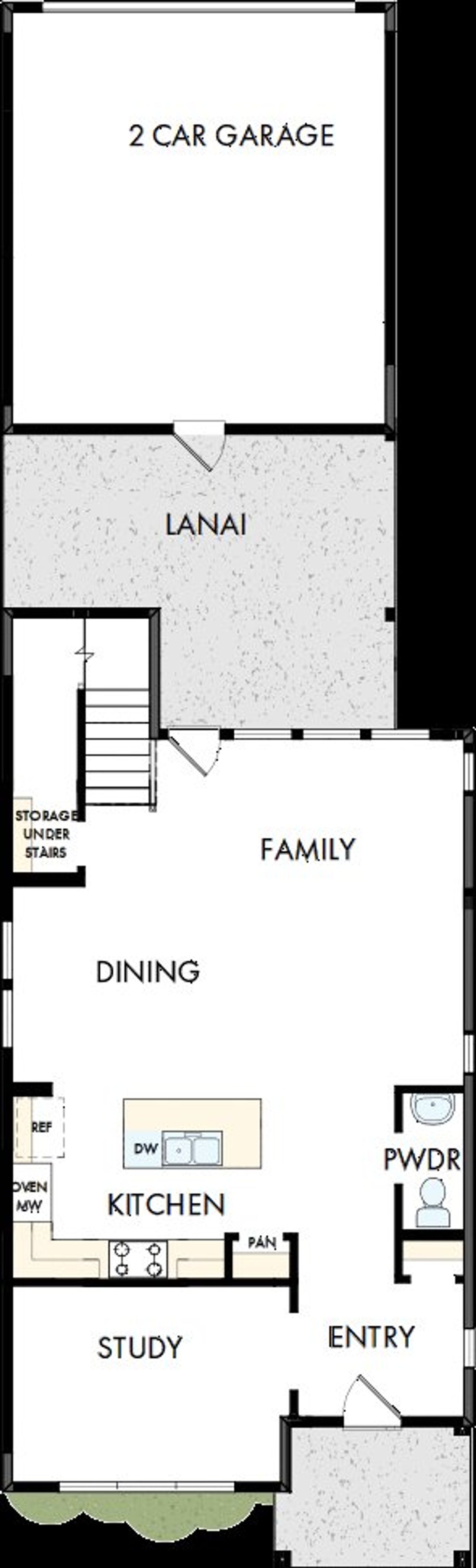 2D floor plan layout of this home in Weslyn Park in Sunbridge 34', St. Cloud, FL (Image 2).