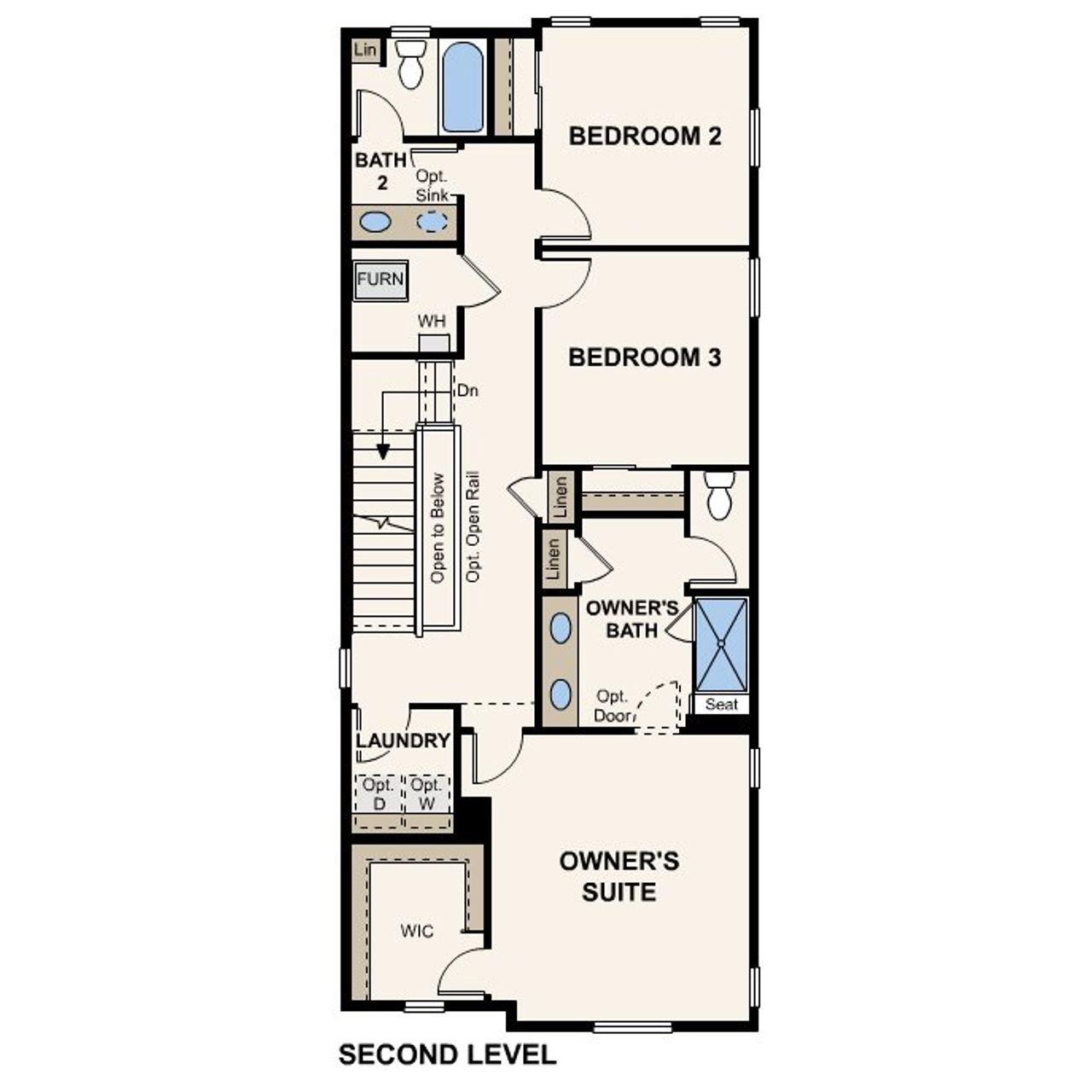 2D floor plan layout of this home in Windler, Aurora, CO (Image 2).