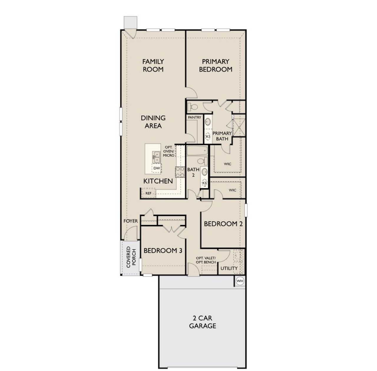 2D floor plan layout for the Harrison by Ashton Woods in Emory Glen, Magnolia, TX (Image 2). 2D floor plan layout for the Harrison by Ashton Woods in Emory Glen, Magnolia, TX (Image 2).