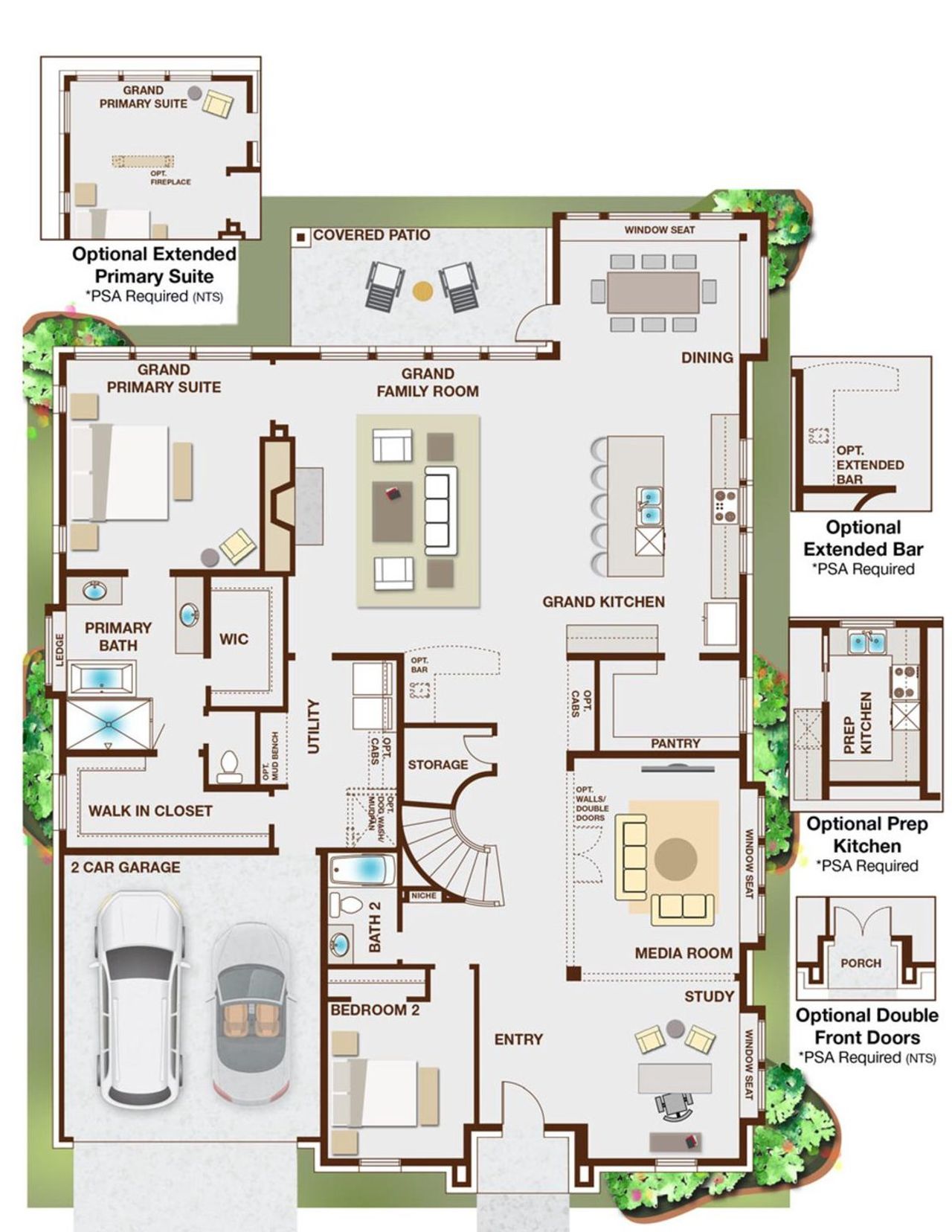 2D floor plan layout of this home in Grand Oaks, Celina, TX (Image 2). 2D floor plan layout of this home in Grand Oaks, Celina, TX (Image 2).