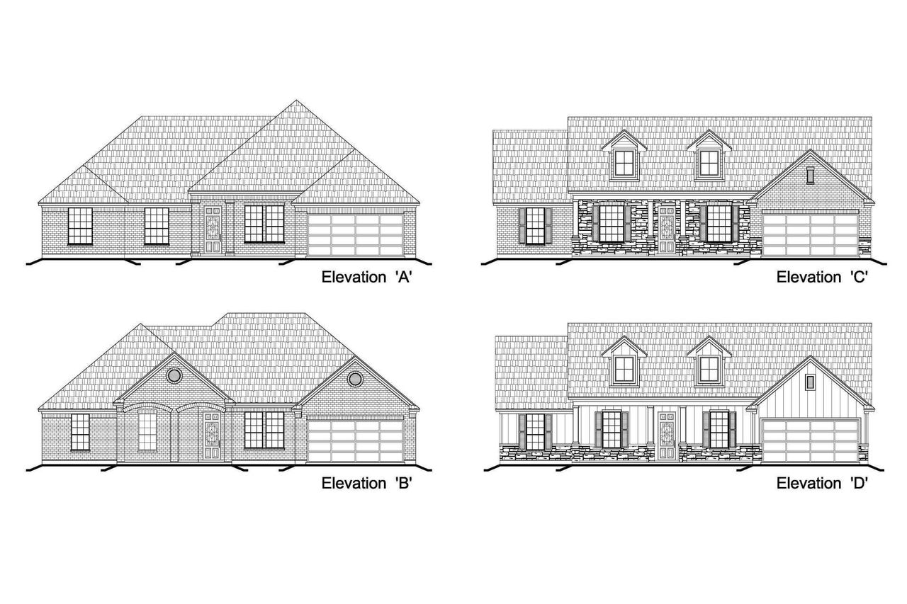 Representative rendering of the exterior for the Model 2497 by Debo Homes (Image 2).
