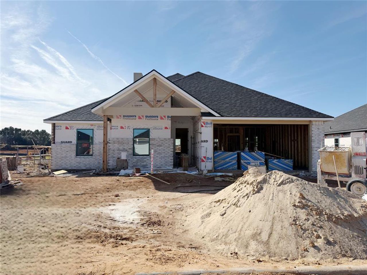In-progress construction of a new home in , Abilene, TX (Image 2).