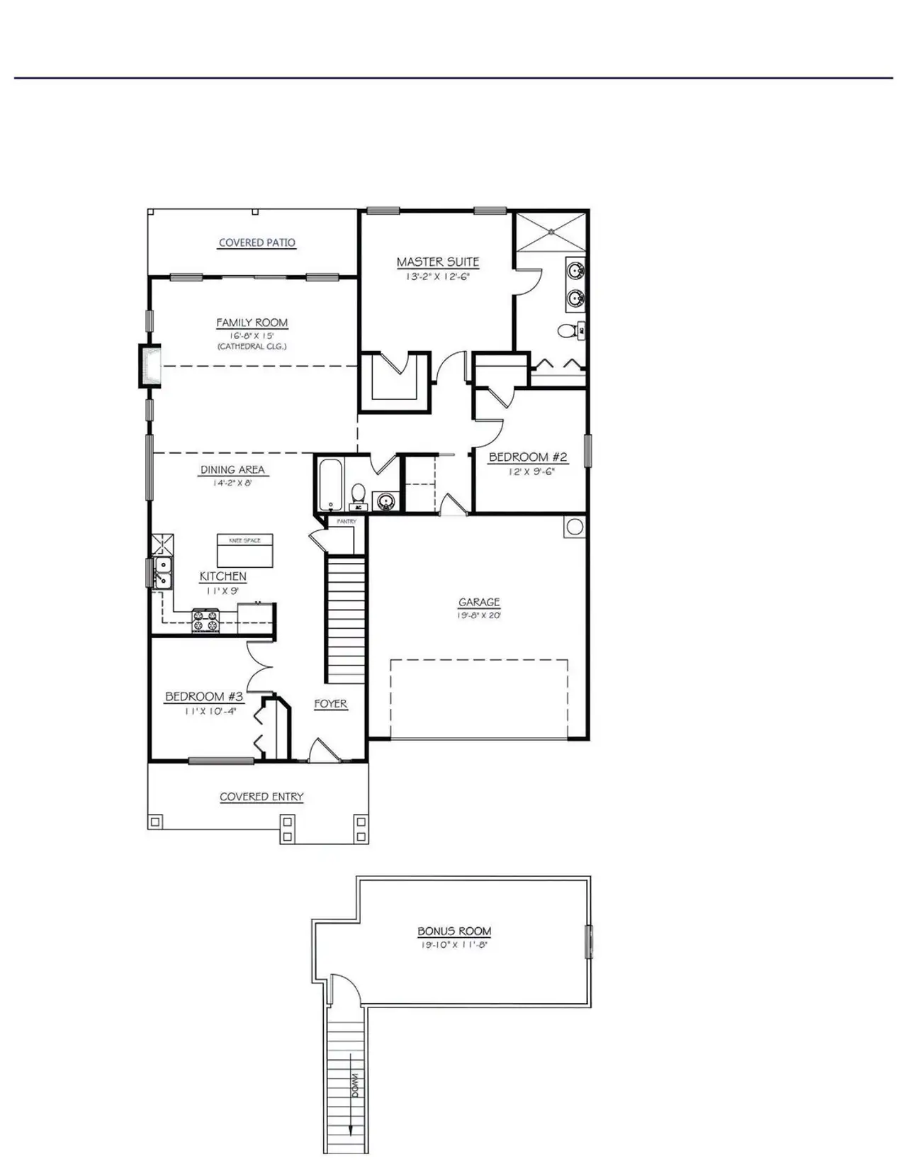 2D floor plan layout for the ASTORIA by D.R. Horton in Briargate, Fountain Inn, SC (Image 2). 2D floor plan layout for the ASTORIA by D.R. Horton in Briargate, Fountain Inn, SC (Image 2).