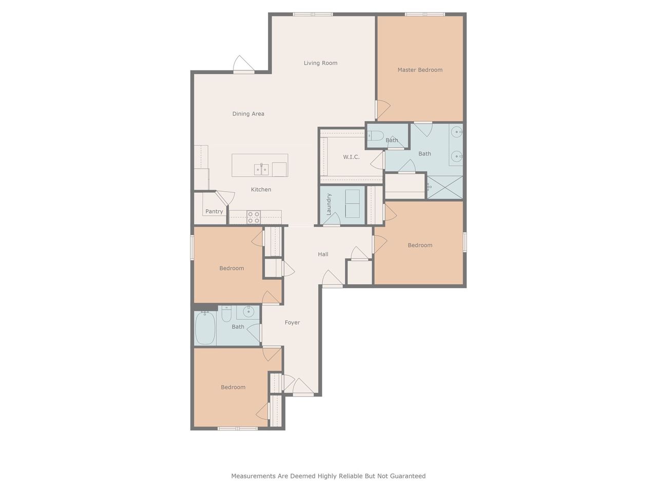 2D floor plan layout of this home in Wesley Park, Crawfordville, FL (Image 2).