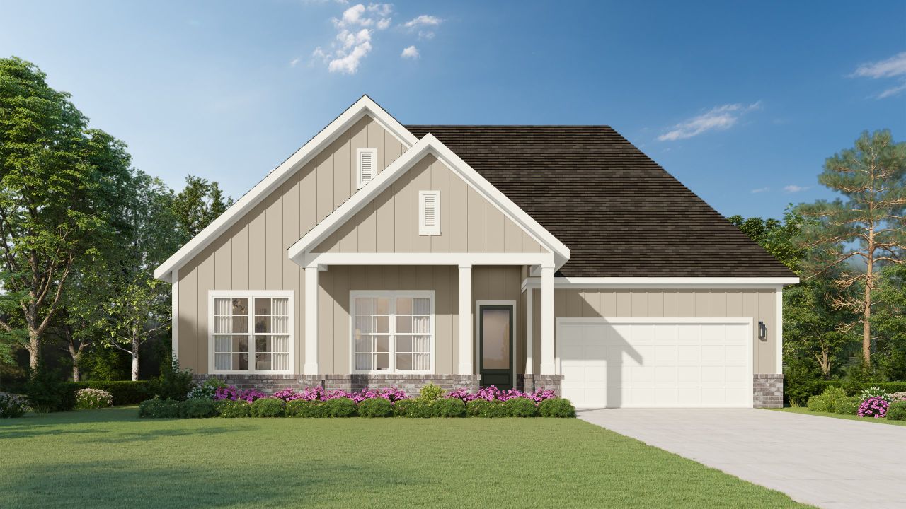 Representative exterior photo of a completed home built from the Bennett by Grant & Co in Twin Oaks, Oakland, TN (Image 2).