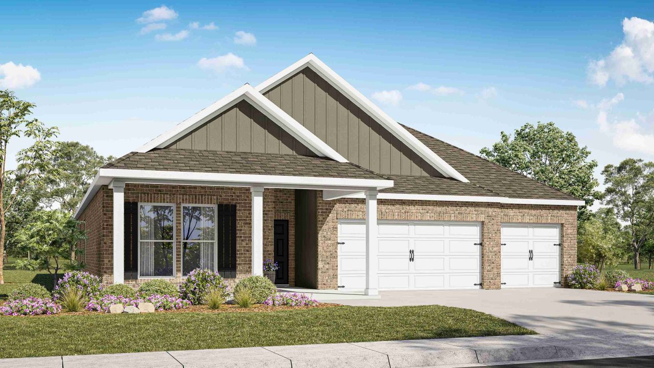 Representative exterior photo of a completed home built from the COVINGTON by D.R. Horton in Reserve at Hickory Ridge, Columbia, TN (Image 2).