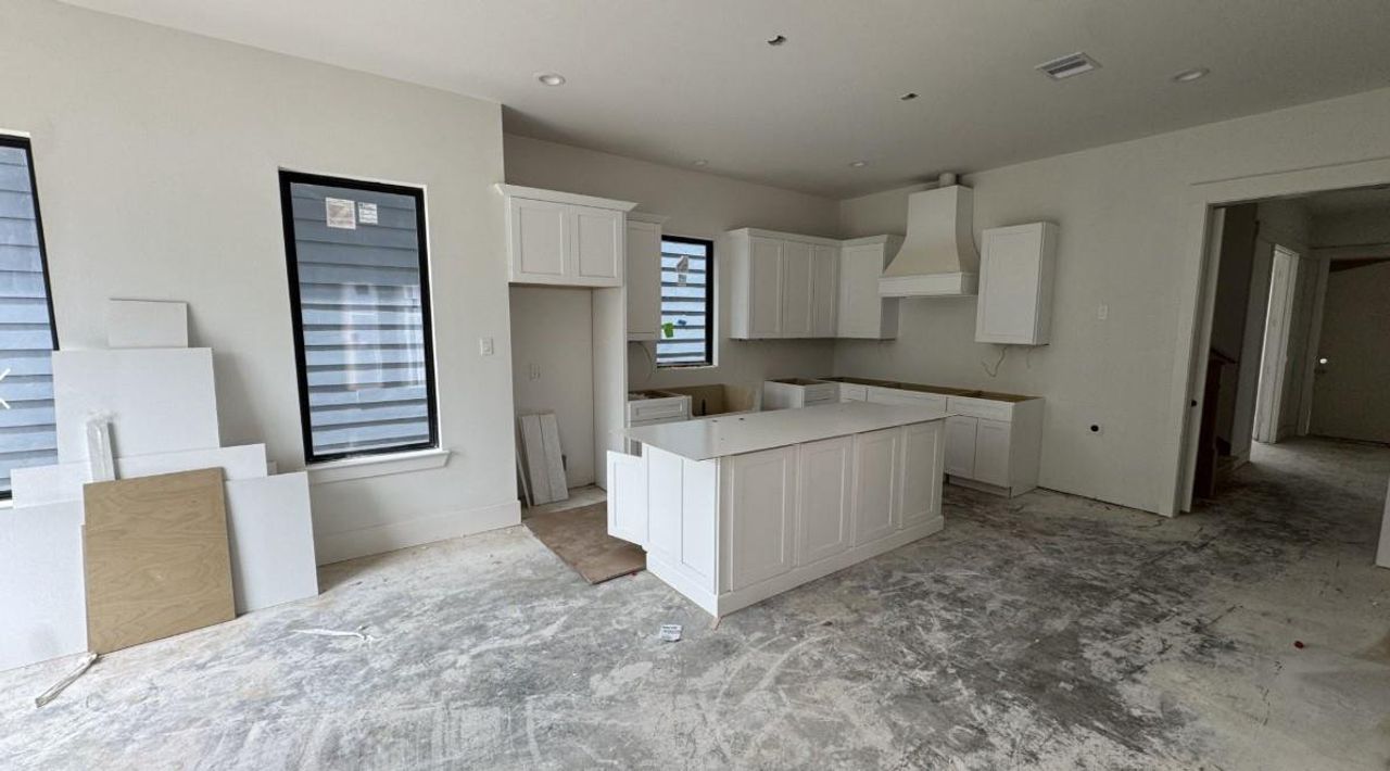 In-progress construction of a new home in Timbergrove Trails, Houston, TX (Image 2).
