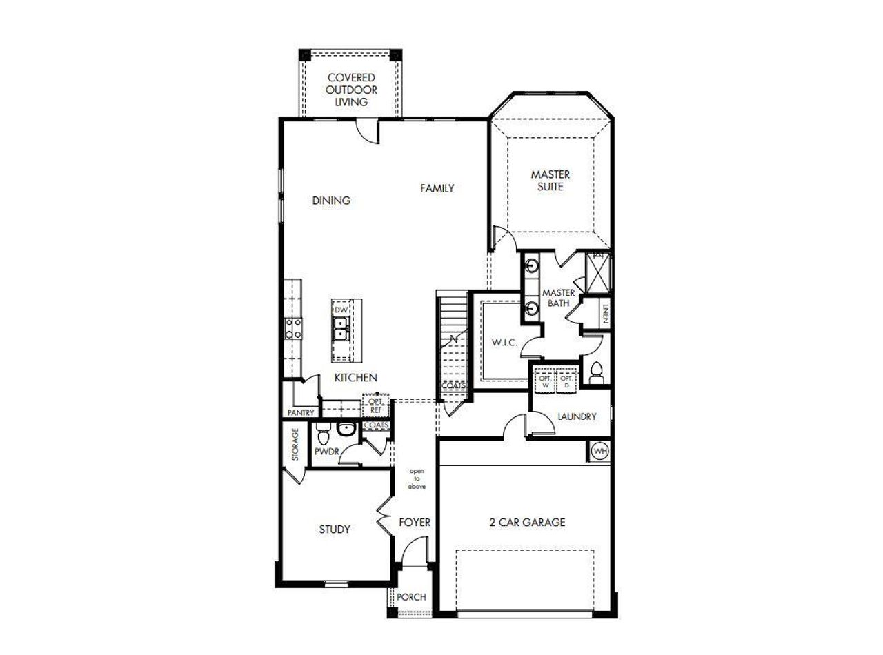 2D floor plan layout of this home in Riverbend at Double Eagle - Boulevard Collection, Cedar Creek, TX (Image 2). 2D floor plan layout of this home in Riverbend at Double Eagle - Boulevard Collection, Cedar Creek, TX (Image 2).