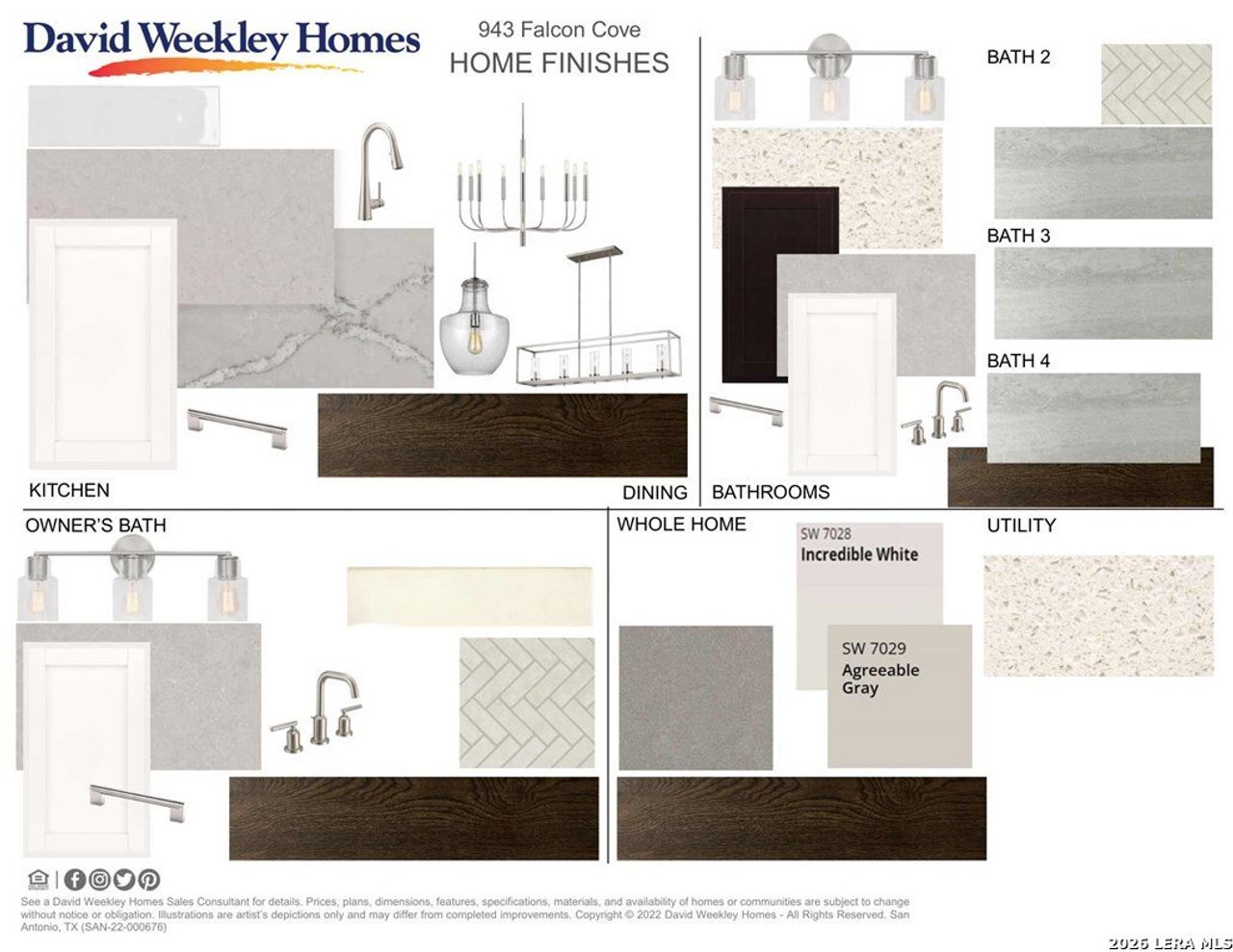 Sample of building materials used in homes in Megans Landing – Half-Acre Homesites, Castroville (Image 2).