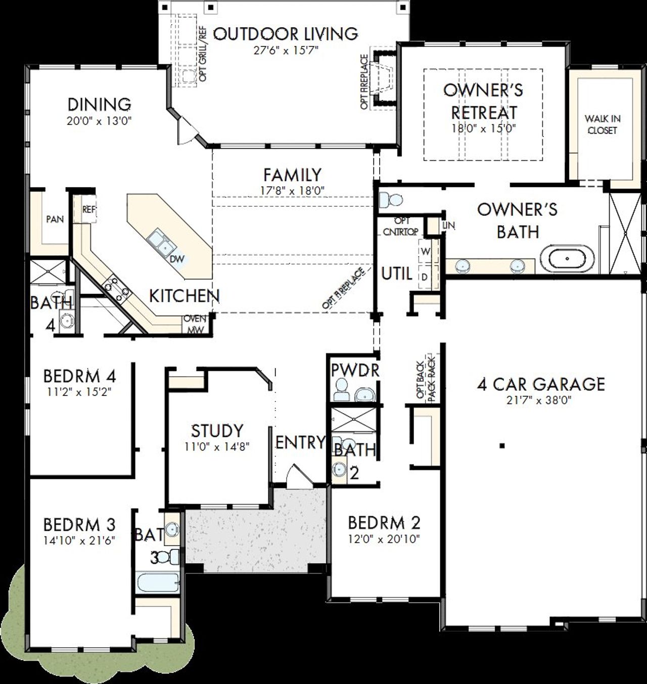 2D floor plan layout of this home in Thornebrook, Bulverde, TX (Image 2). 2D floor plan layout of this home in Thornebrook, Bulverde, TX (Image 2).