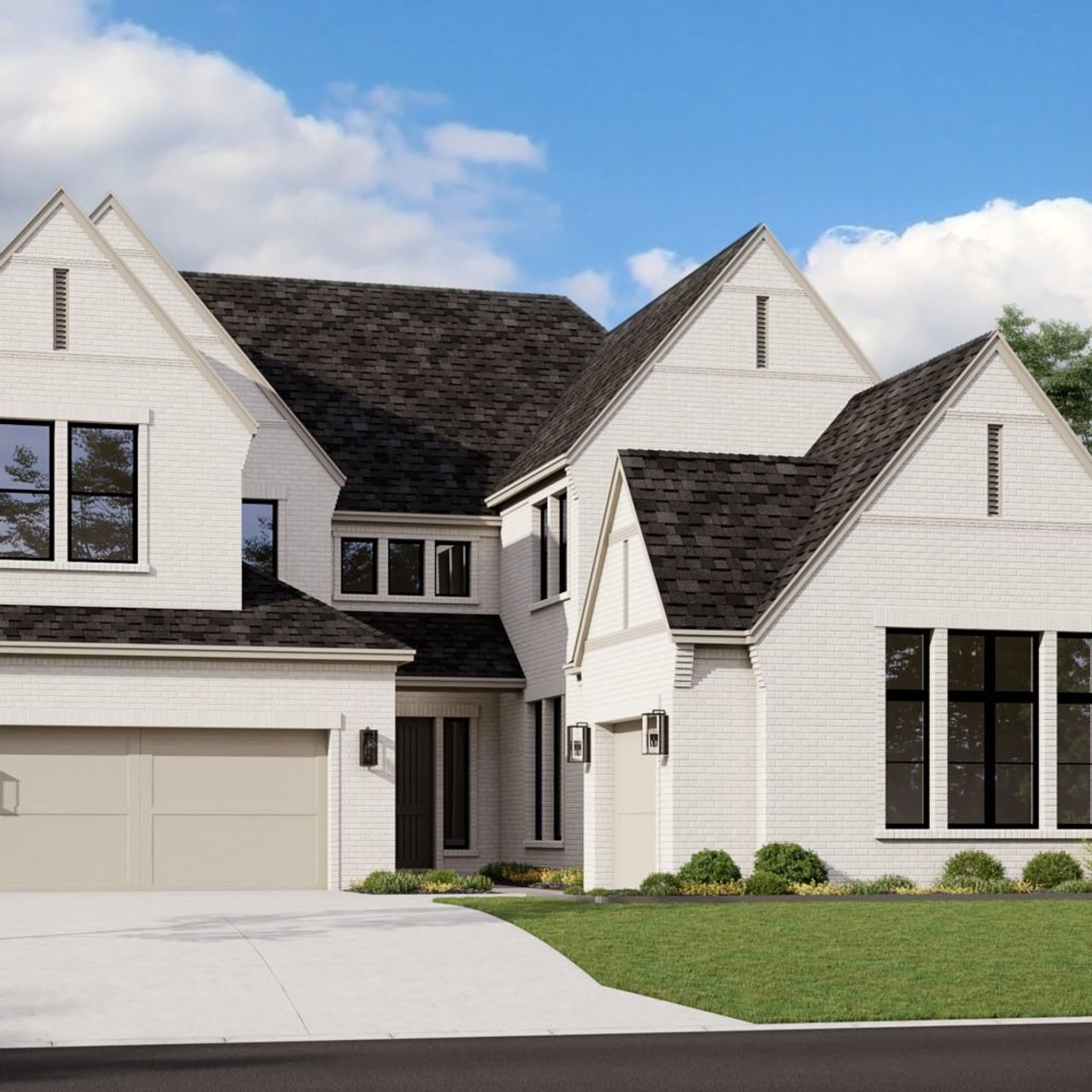 Front exterior of a new home in The Parks at Wilson Creek, Celina, TX, highlighting curb appeal (Image 2).