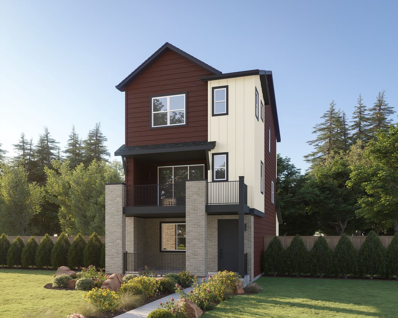 Representative exterior photo of a completed home built from the Apex Three by Brookfield Residential in Uplands, Westminster, CO (Image 2).