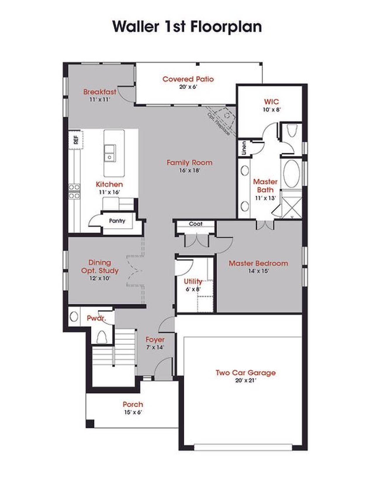 Image 2 representing the Waller by Kendall Homes in Rose Hill Estates, Willis, TX. Image 2 representing the Waller by Kendall Homes in Rose Hill Estates, Willis, TX.