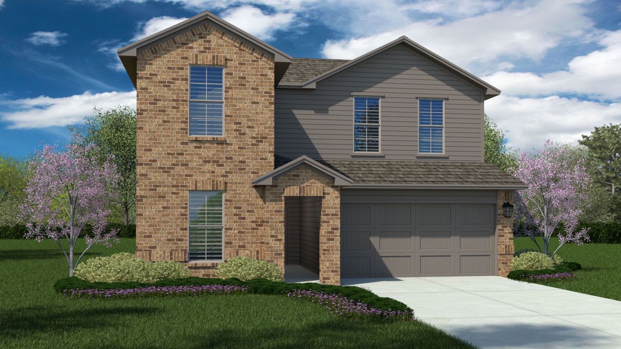 Representative exterior photo of a completed home built from the Southhaven by D.R. Horton in Mustang Ridge, Andrews, TX (Image 2).