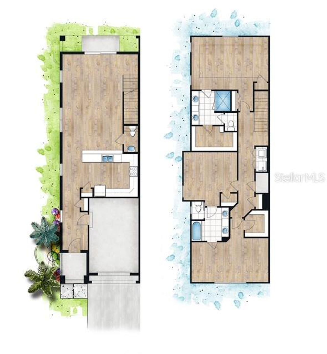 2D floor plan layout of this home in , Tampa, FL (Image 2).
