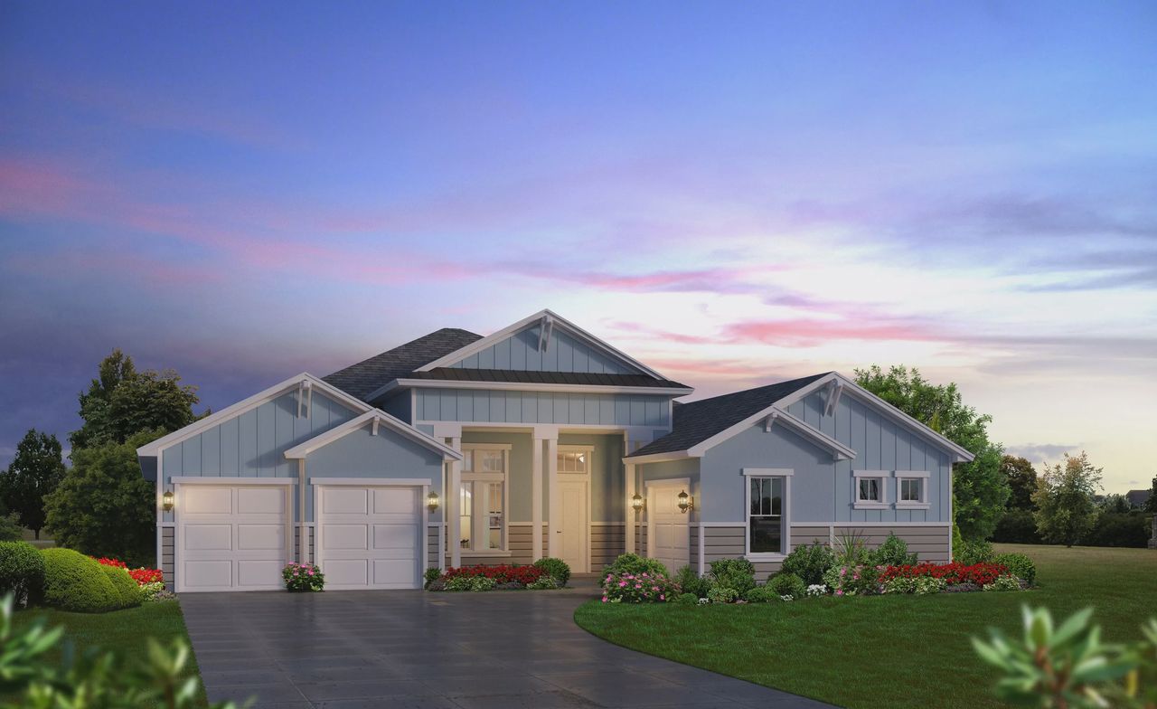 Representative exterior photo of a completed home built from the Cameron by ICI Homes in Oakmont, Gainesville, FL (Image 2).