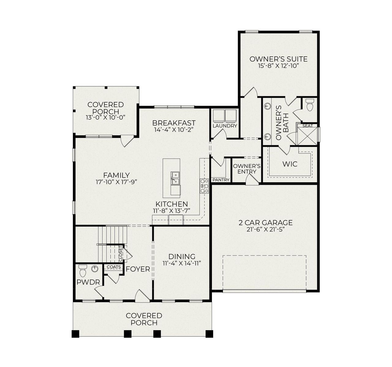 2D floor plan layout for the Essington by Homes by Dickerson in The View, Durham, NC (Image 2). 2D floor plan layout for the Essington by Homes by Dickerson in The View, Durham, NC (Image 2).