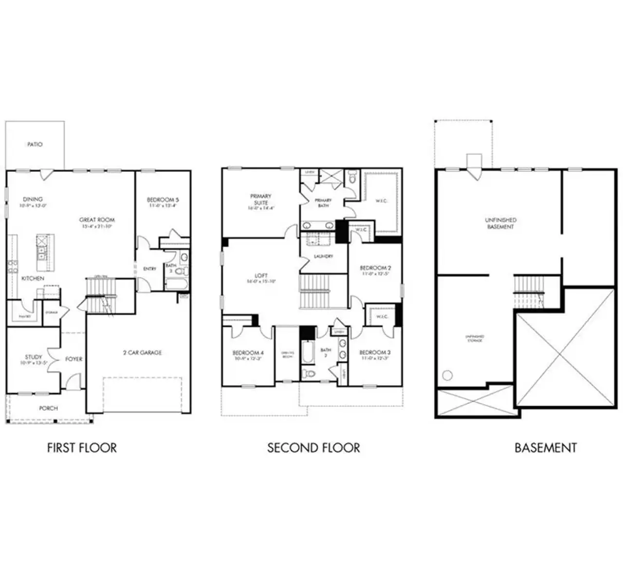 2D floor plan layout of this home in , Lawrenceville, GA (Image 2).