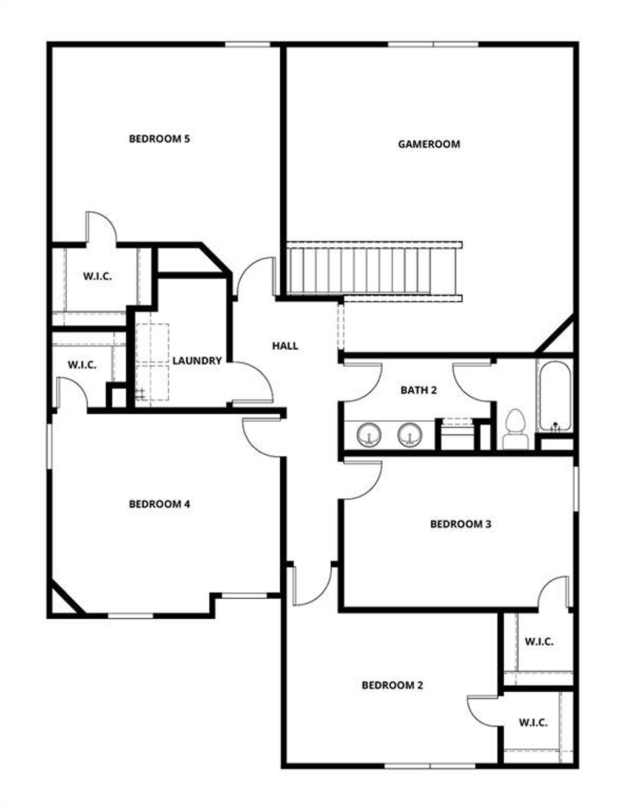 2D floor plan layout of this home in Delano Estates, Greenville, TX (Image 2).