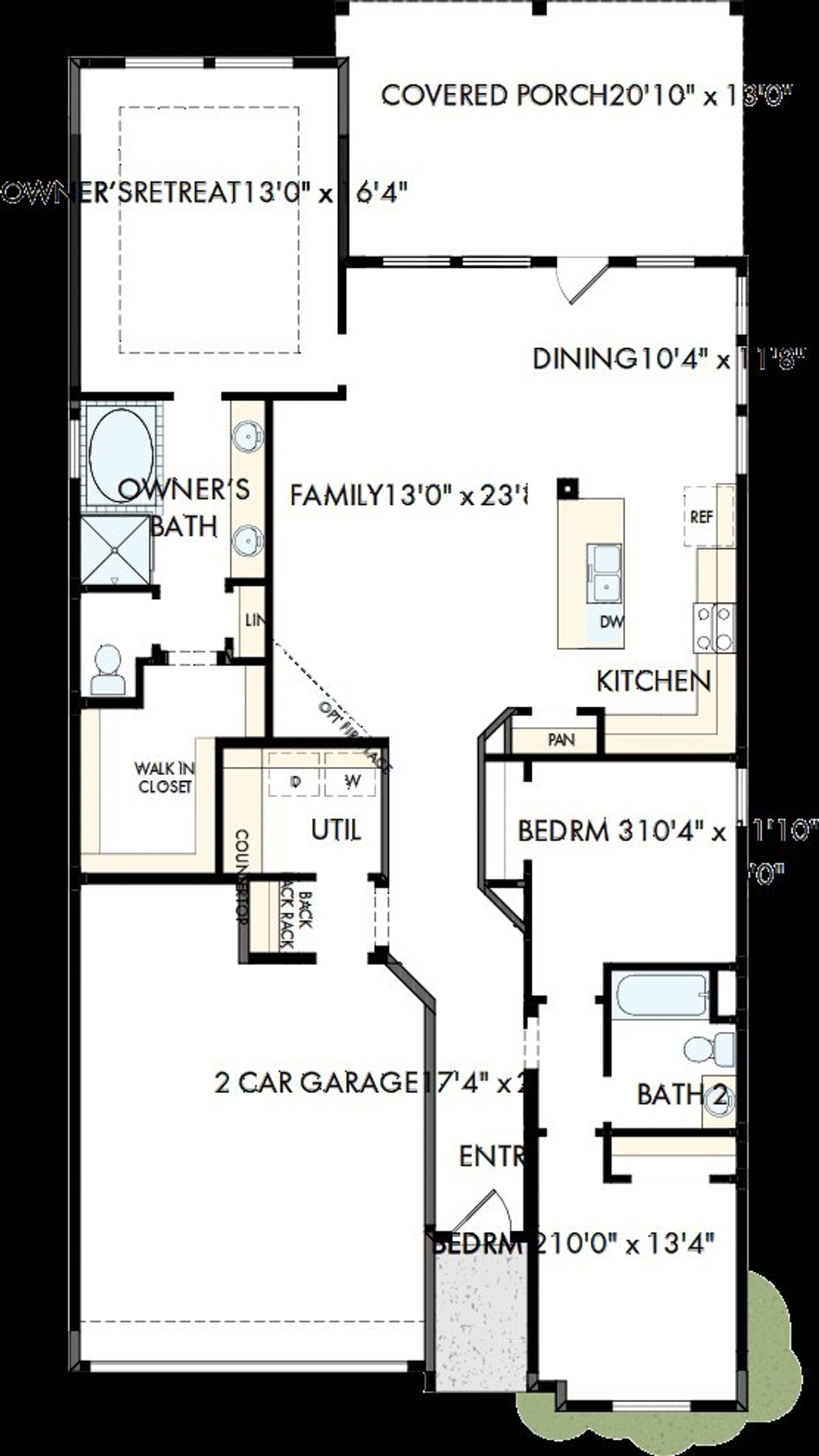 2D floor plan layout of this home in Pomona - Reserve Collection, Manvel, TX (Image 2). 2D floor plan layout of this home in Pomona - Reserve Collection, Manvel, TX (Image 2).
