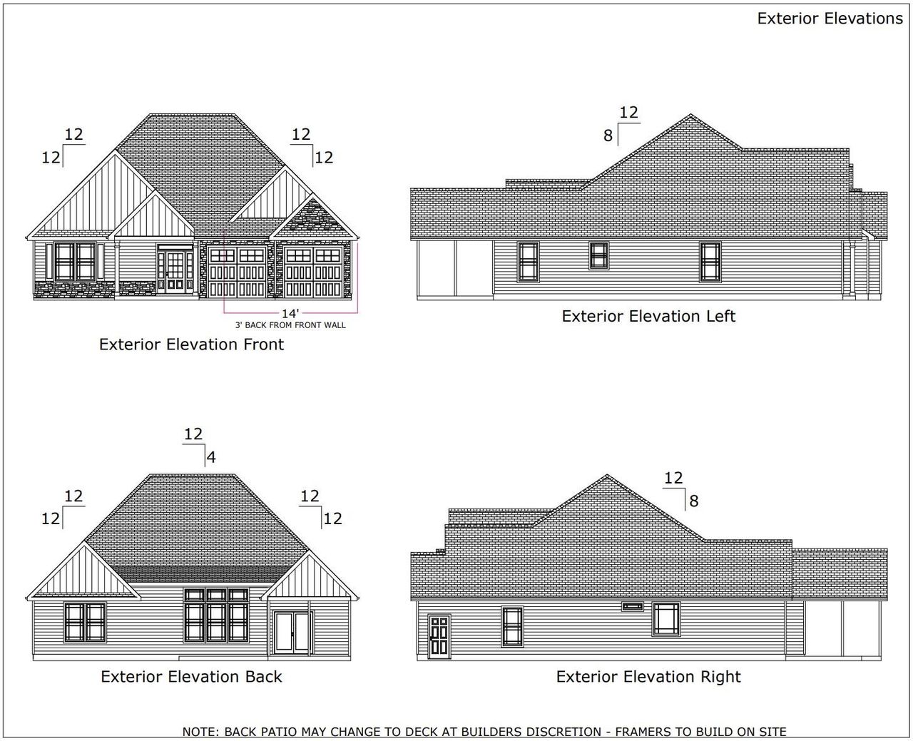 Front exterior of a new home in Tubbs Mountain Estates, Travelers Rest, SC, highlighting curb appeal (Image 2).