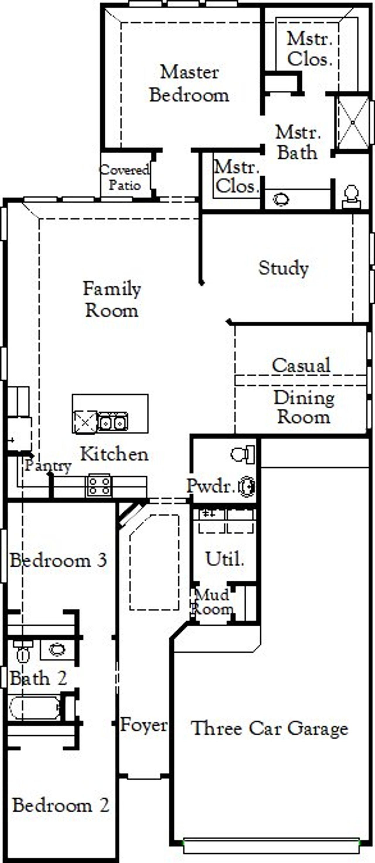 2D floor plan layout of this home in Nopal Valley, San Antonio, TX (Image 2).