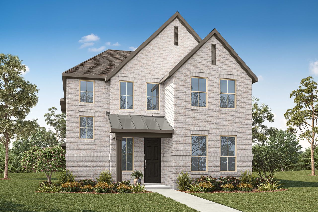Representative exterior photo of a completed home built from the Victoria by Tri Pointe Homes in Avondale, Fate, TX (Image 2). Representative exterior photo of a completed home built from the Victoria by Tri Pointe Homes in Avondale, Fate, TX (Image 2).