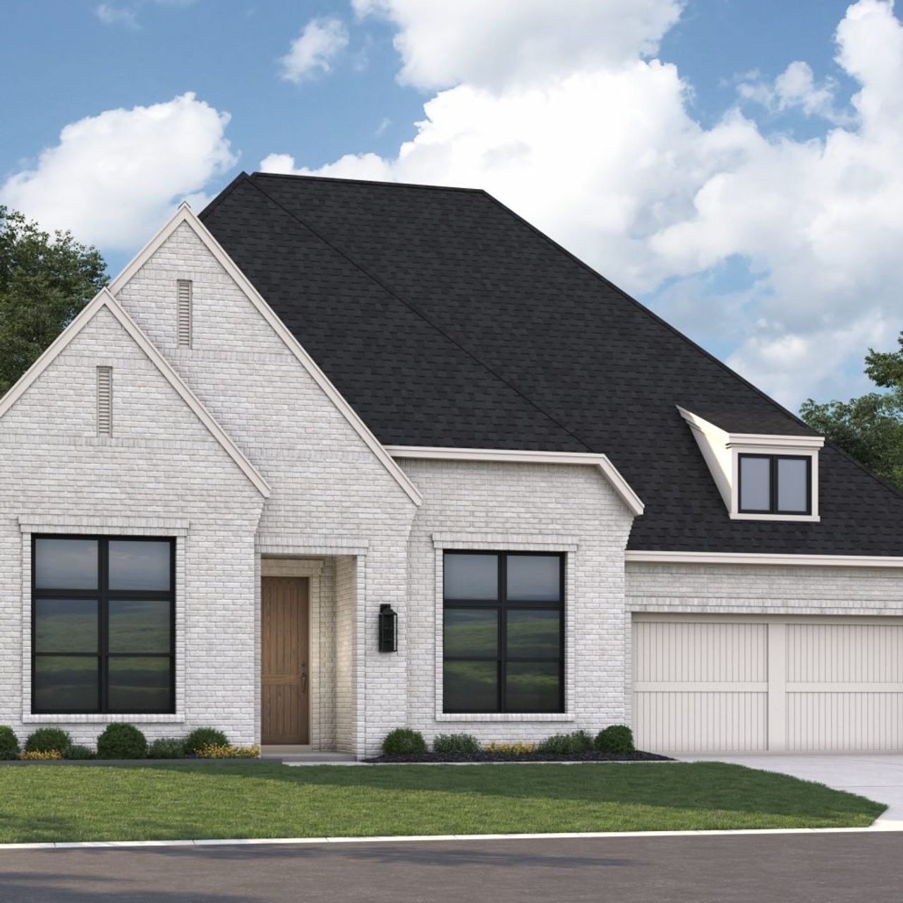 Front exterior of a new home in The Parks at Wilson Creek, Celina, TX, highlighting curb appeal (Image 2).