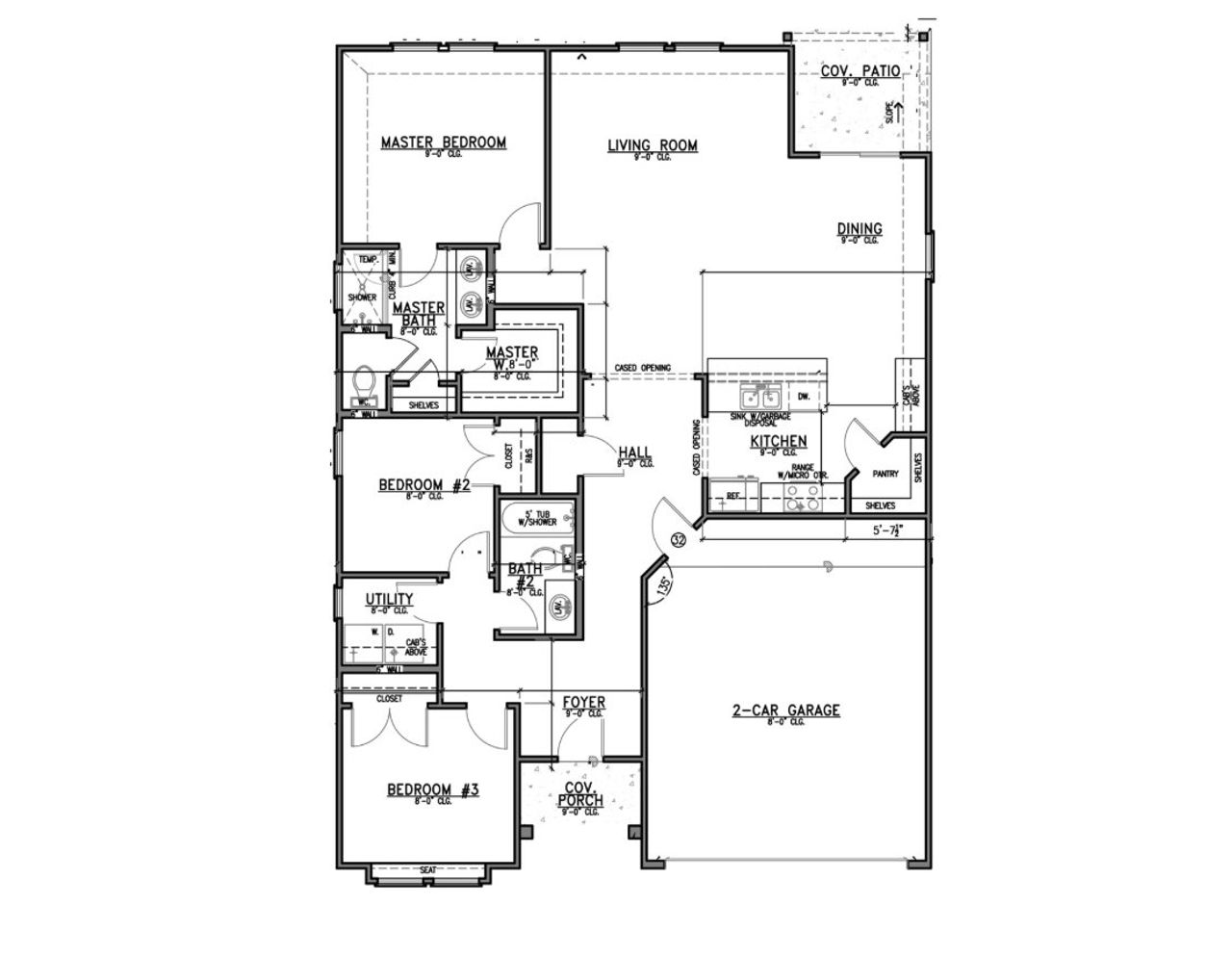 2D floor plan layout for the Sonoma by Alta Homes in Crockett Meadows, Conroe, TX (Image 2). 2D floor plan layout for the Sonoma by Alta Homes in Crockett Meadows, Conroe, TX (Image 2).