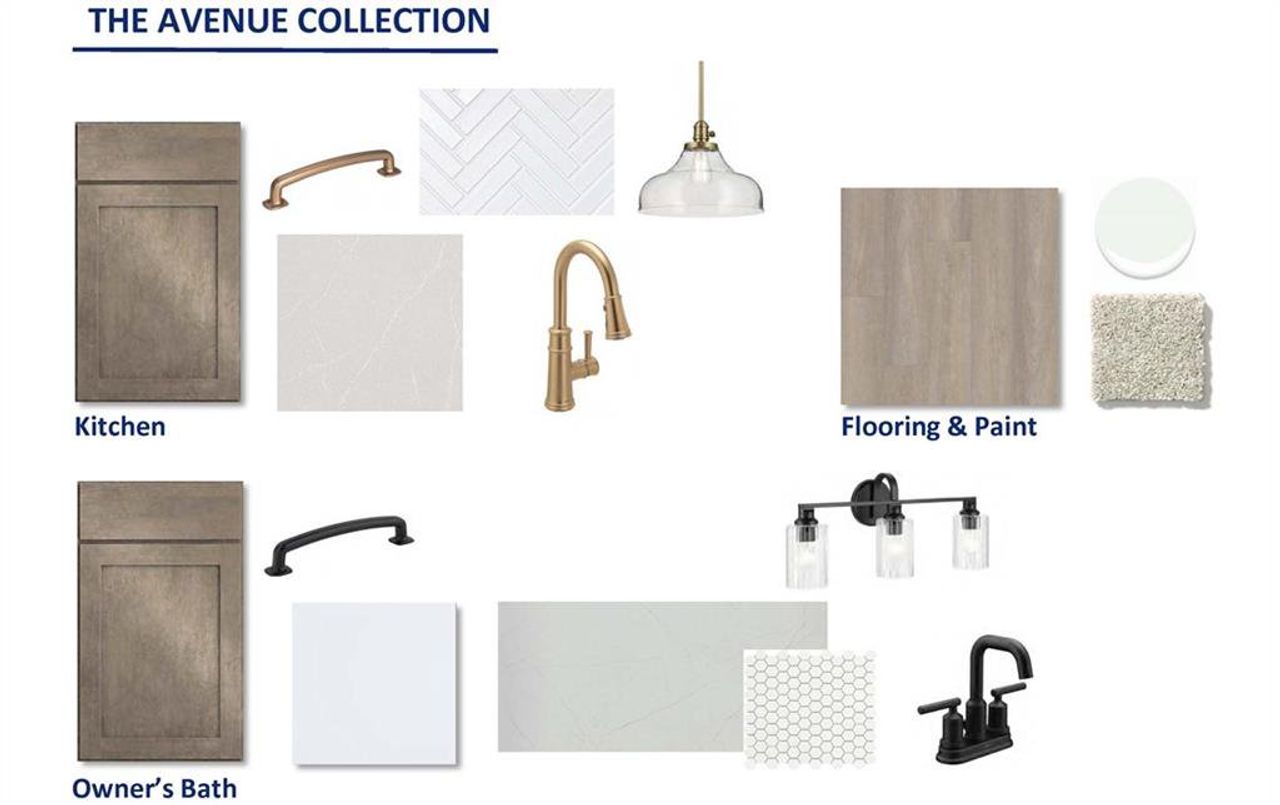 Sample of building materials used in homes in Crescent Pointe at Great Sky, Canton (Image 2).