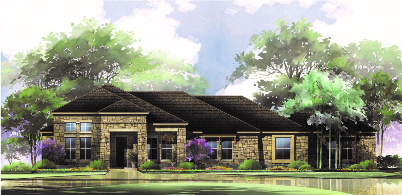 Representative exterior photo of a completed home built from the Dijon by Sitterle Homes in Miralomas 130’s, Boerne, TX (Image 2). Representative exterior photo of a completed home built from the Dijon by Sitterle Homes in Miralomas 130’s, Boerne, TX (Image 2).