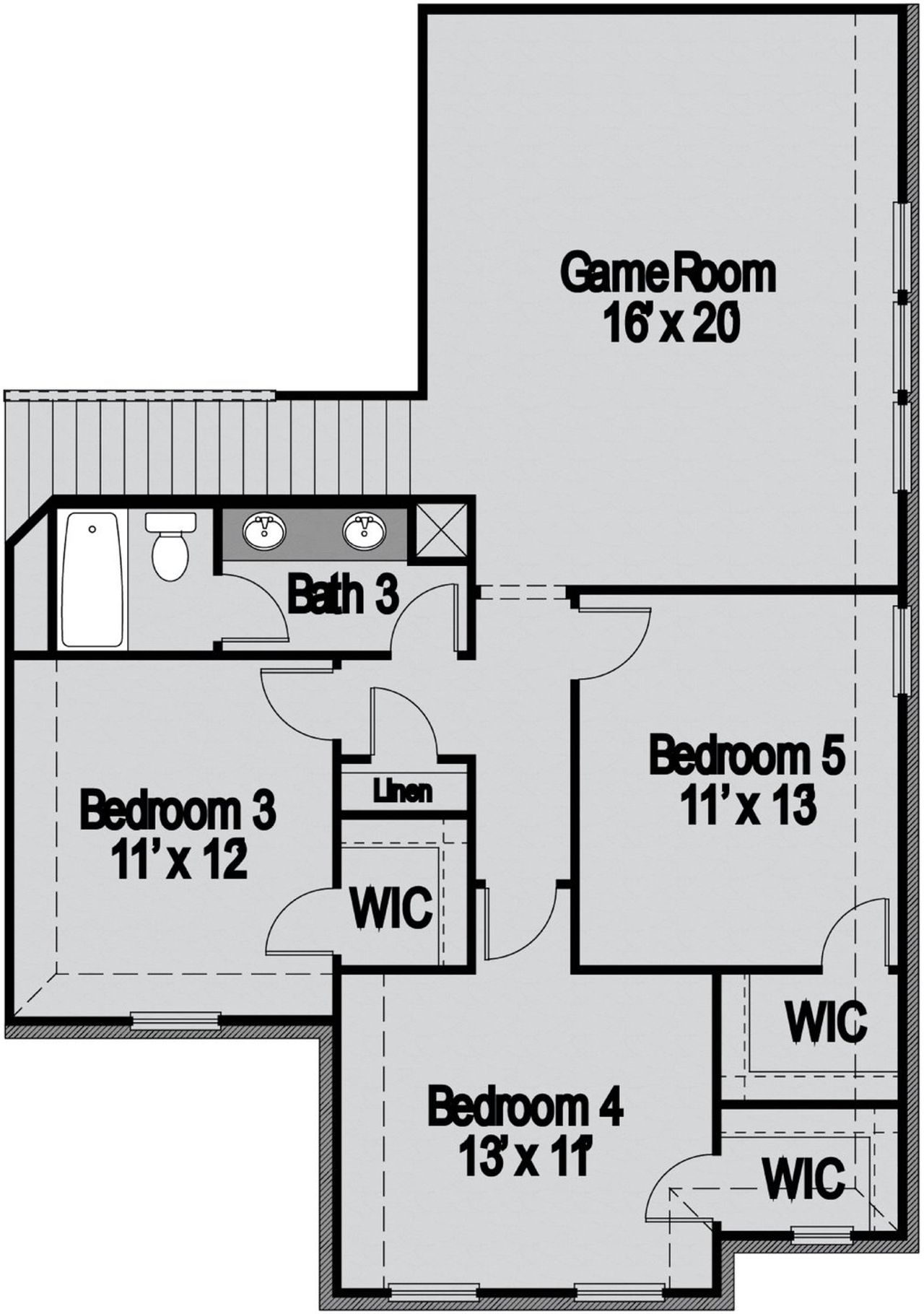 2D floor plan layout of this home in Cambridge Crossing, Celina, TX (Image 2). 2D floor plan layout of this home in Cambridge Crossing, Celina, TX (Image 2).