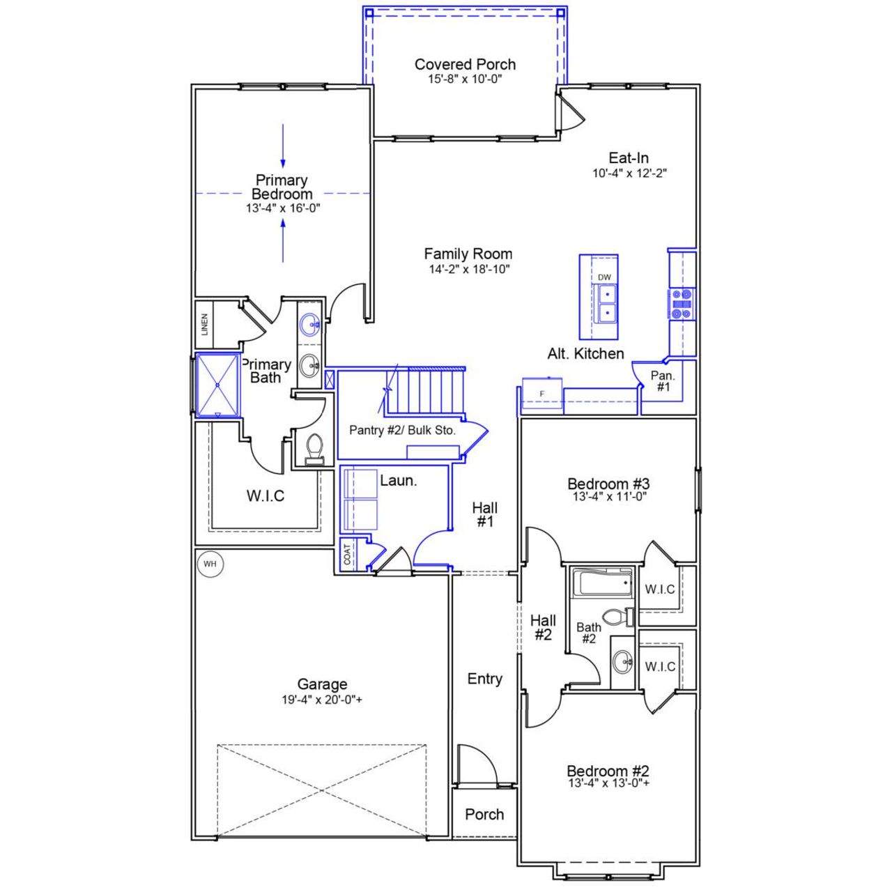 2D floor plan layout of this home in River Tide Farms, Bolivia, NC (Image 2). 2D floor plan layout of this home in River Tide Farms, Bolivia, NC (Image 2).