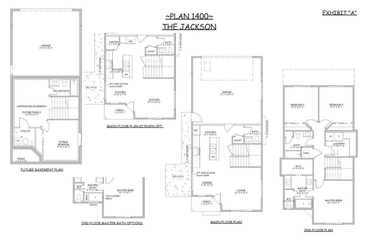 2D floor plan layout for the Jackson by CB Signature Homes in Fickel Farm, Berthoud, CO (Image 2).