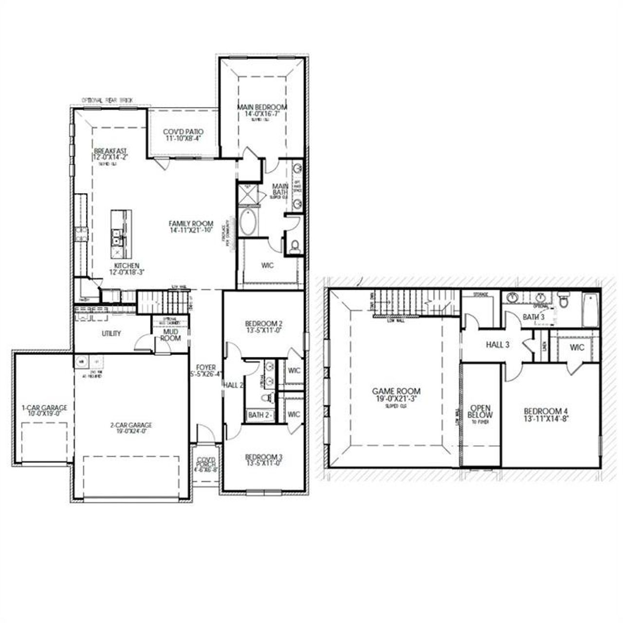 2D floor plan layout of this home in , Venus, TX (Image 2). 2D floor plan layout of this home in , Venus, TX (Image 2).