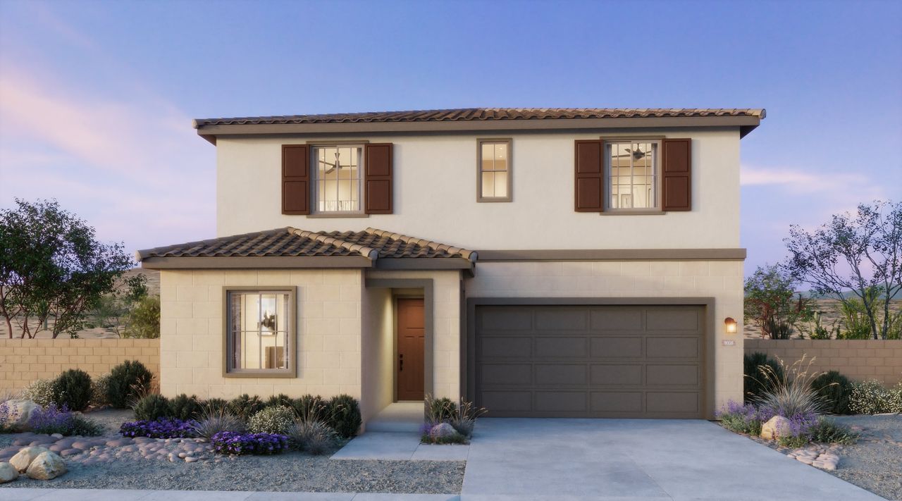 Representative exterior photo of a completed home built from the 1 by Risewell Homes in Bella Storia, Gilbert, AZ (Image 2).