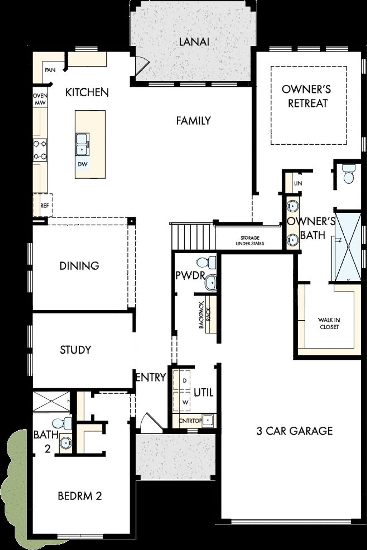 2D floor plan layout of this home in Soleta at Starkey Ranch – Executive Series, Odessa, FL (Image 2).