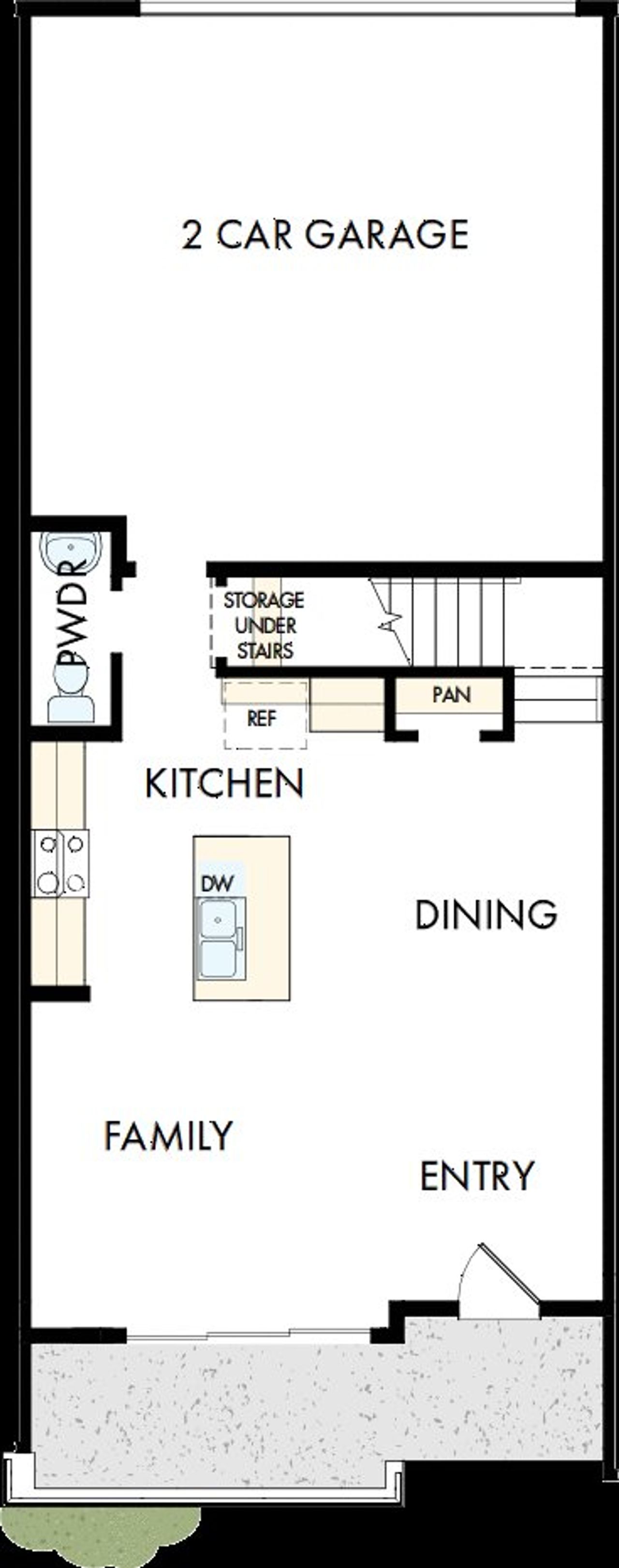 2D floor plan layout of this home in Sterling Ranch Heritage Collection, Littleton, CO (Image 2).