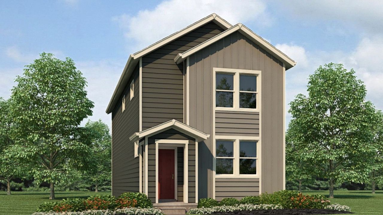 Representative exterior photo of a completed home built from the LEXINGTON by D.R. Horton in Tailholt, Severance, CO (Image 2).