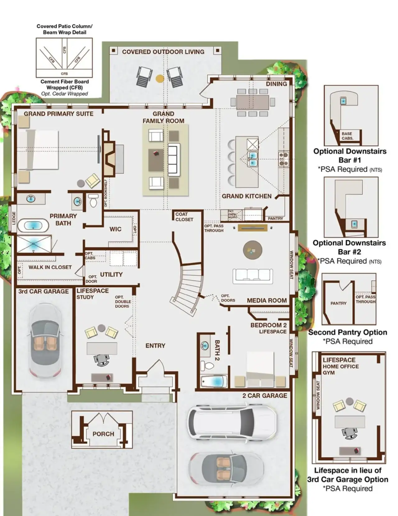 2D floor plan layout of this home in Grand Estates of Anna, Anna, TX (Image 2). 2D floor plan layout of this home in Grand Estates of Anna, Anna, TX (Image 2).