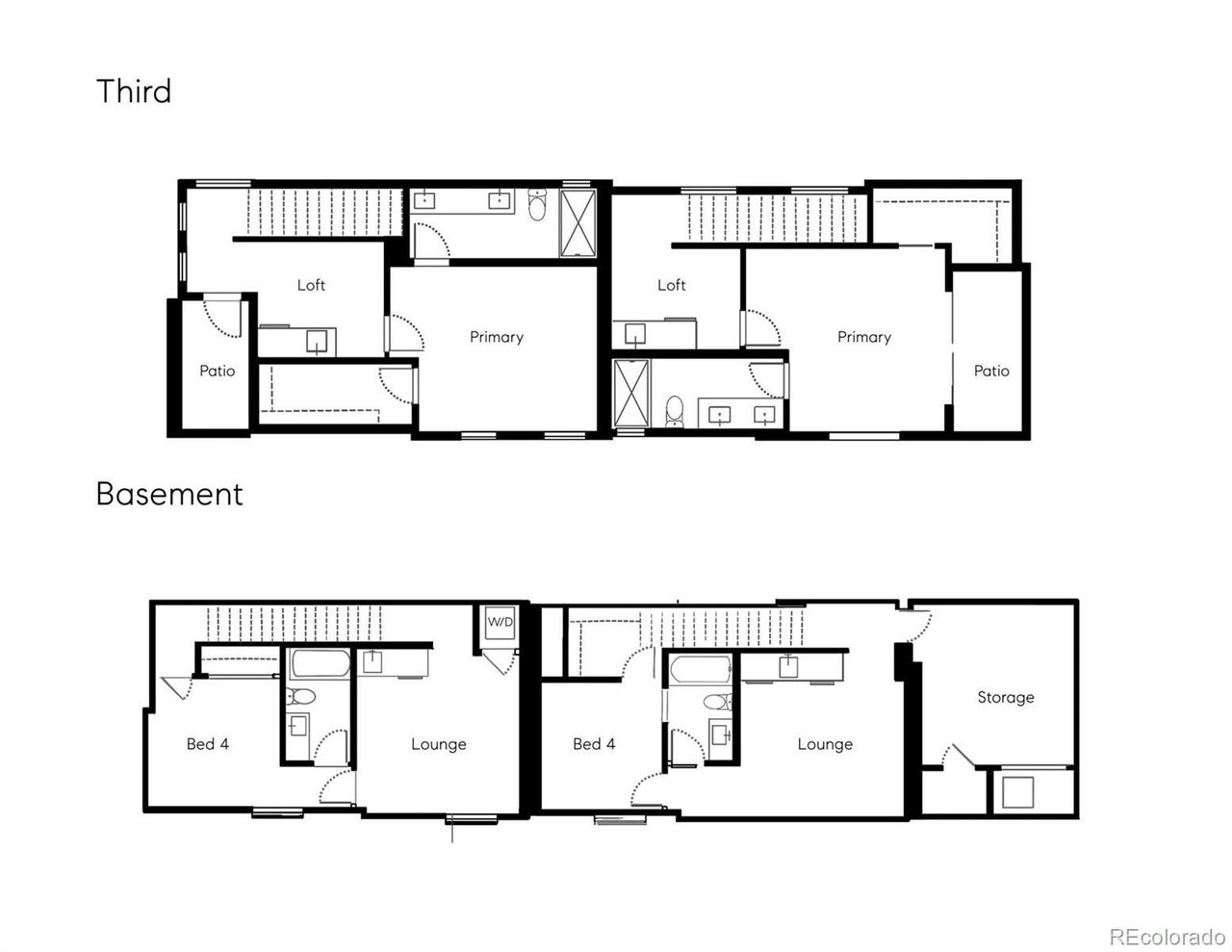 2D floor plan layout of this home in , Denver, CO (Image 2).