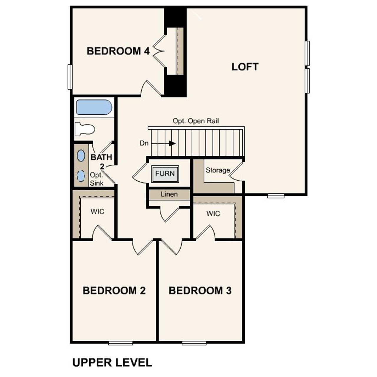 2D floor plan layout of this home in Maple Heights, Porter, TX (Image 2).