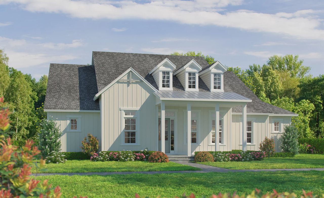 Representative exterior photo of a completed home built from the Caroline by ICI Homes in Seven Pines, Jacksonville, FL (Image 2). Representative exterior photo of a completed home built from the Caroline by ICI Homes in Seven Pines, Jacksonville, FL (Image 2).
