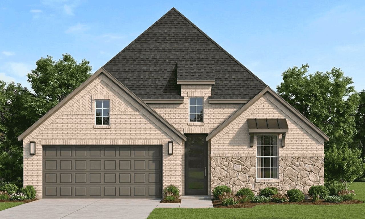 Representative exterior photo of a completed home built from the Addison II by Taft Homes in Summer Crest, Crowley, TX (Image 2).