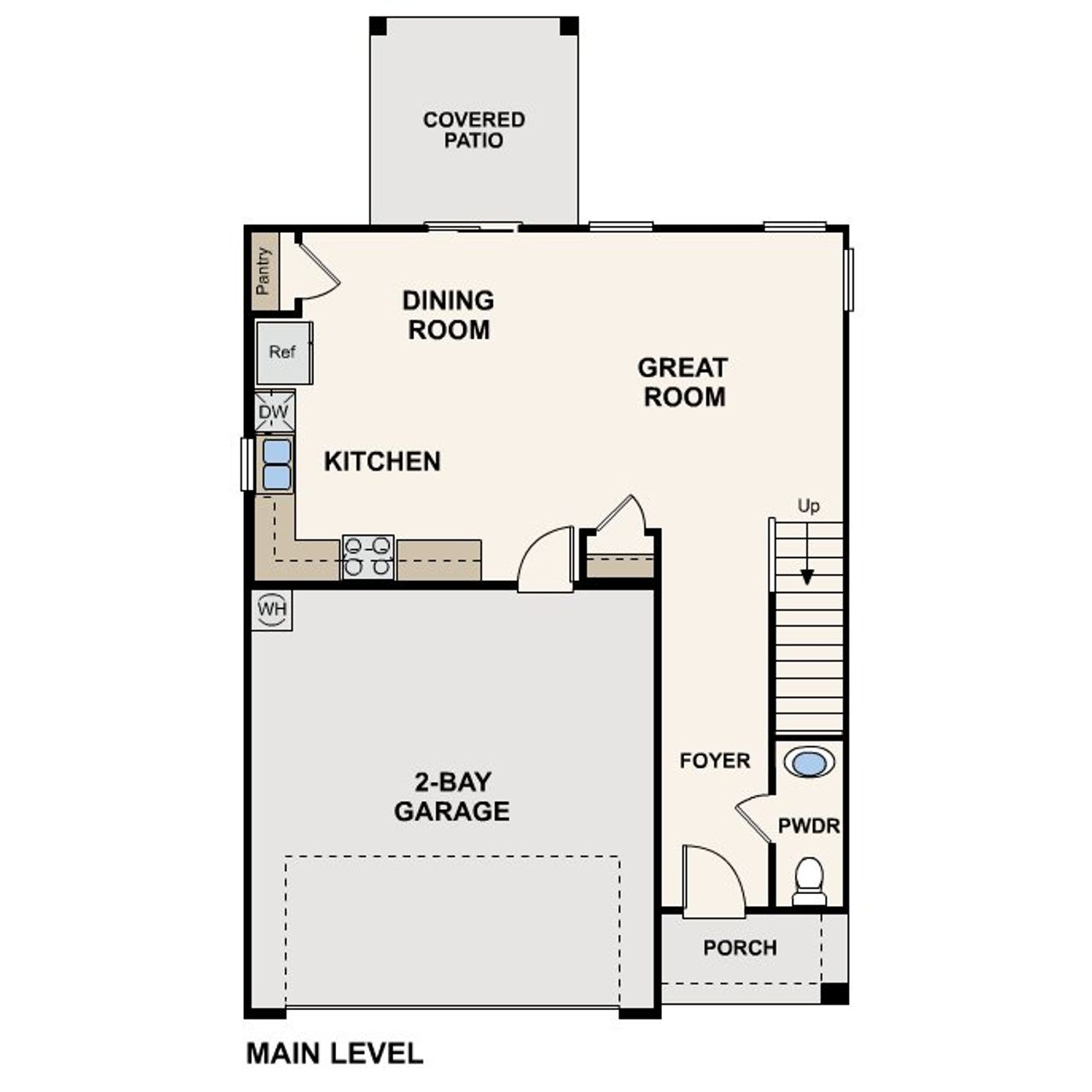 2D floor plan layout of this home in The Vista at Entrada del Toro at Rancho Sahuarita, Sahuarita, AZ (Image 2). 2D floor plan layout of this home in The Vista at Entrada del Toro at Rancho Sahuarita, Sahuarita, AZ (Image 2).