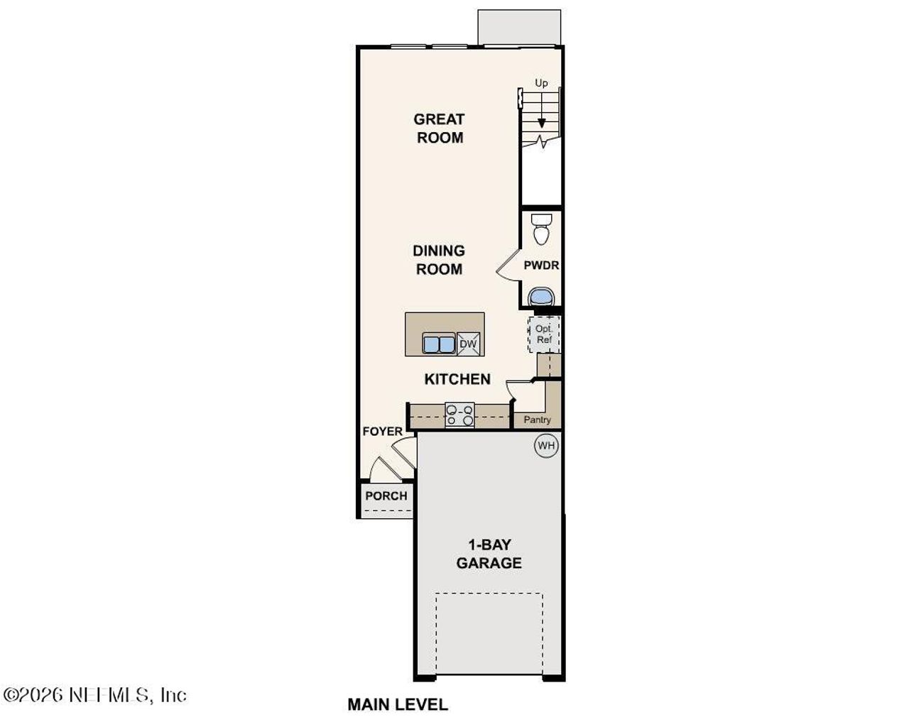 2D floor plan layout of this home in , Jacksonville, FL (Image 2).